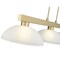 Z-Lite Cobalt Billiard, 3-Light, 13.5 In.W x 49 In.L x 9.25 In.H, Modern Gold/White Linen 152MGLD-DWL13 - alternate 5